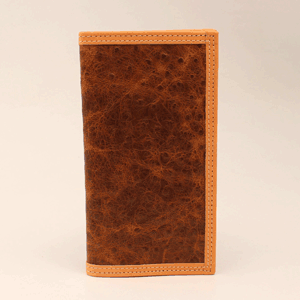 RUSTIC OSTRICH RODEO WALLET
