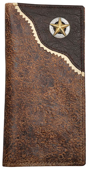 BROWN STAR CONCHO RODEO WALLET