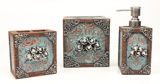 ROSE INLAY BATHROOM SET