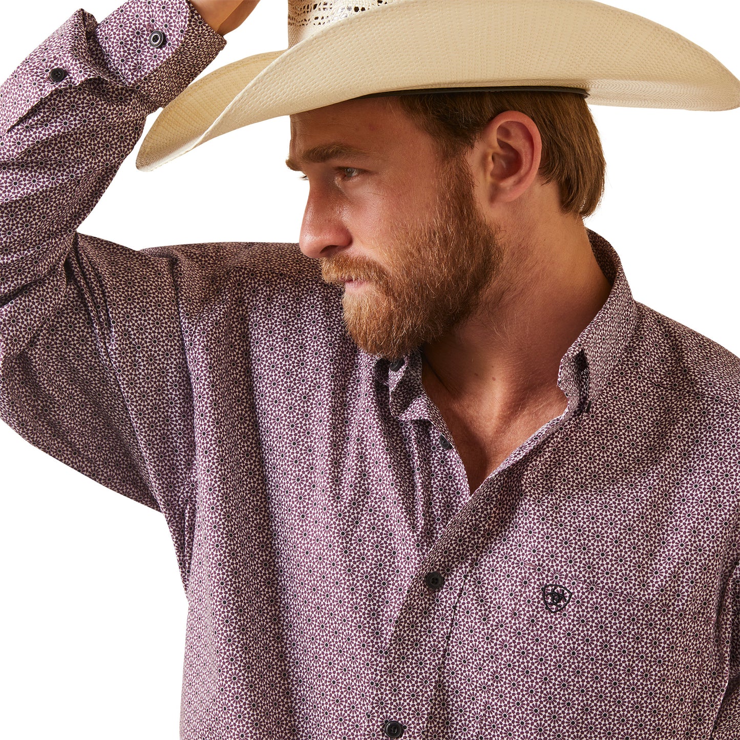 ARIAT WINE CLUB DEMETRI CLASSIC LONG SLEEVE SHIRT