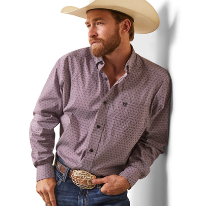 ARIAT WINE CLUB DEMETRI CLASSIC LONG SLEEVE SHIRT