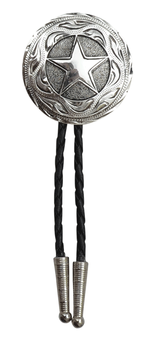 SILVER STAR ADULT BOLO TIE