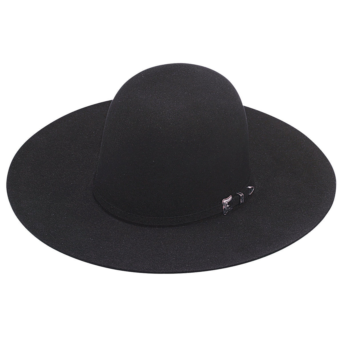 TWISTER 10X FUR 4 1/4" OPEN CROWN BLACK HAT