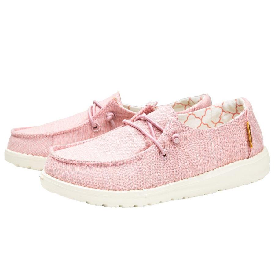 HEY DUDE WENDY YOUTH LINEN COTTON CANDY