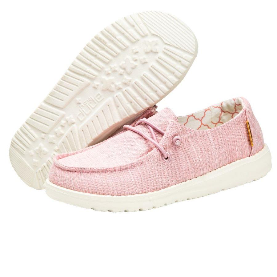 HEY DUDE WENDY YOUTH LINEN COTTON CANDY