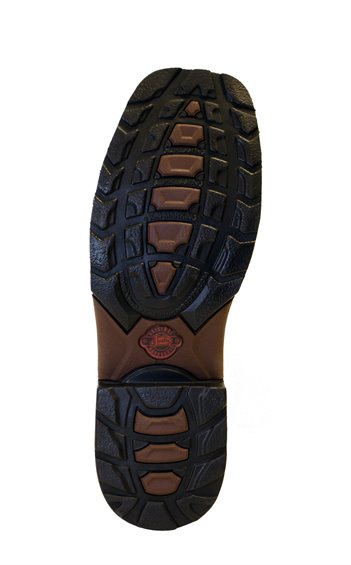 JUSTIN CHOCOLATE CROC PRINT WORK BOOT