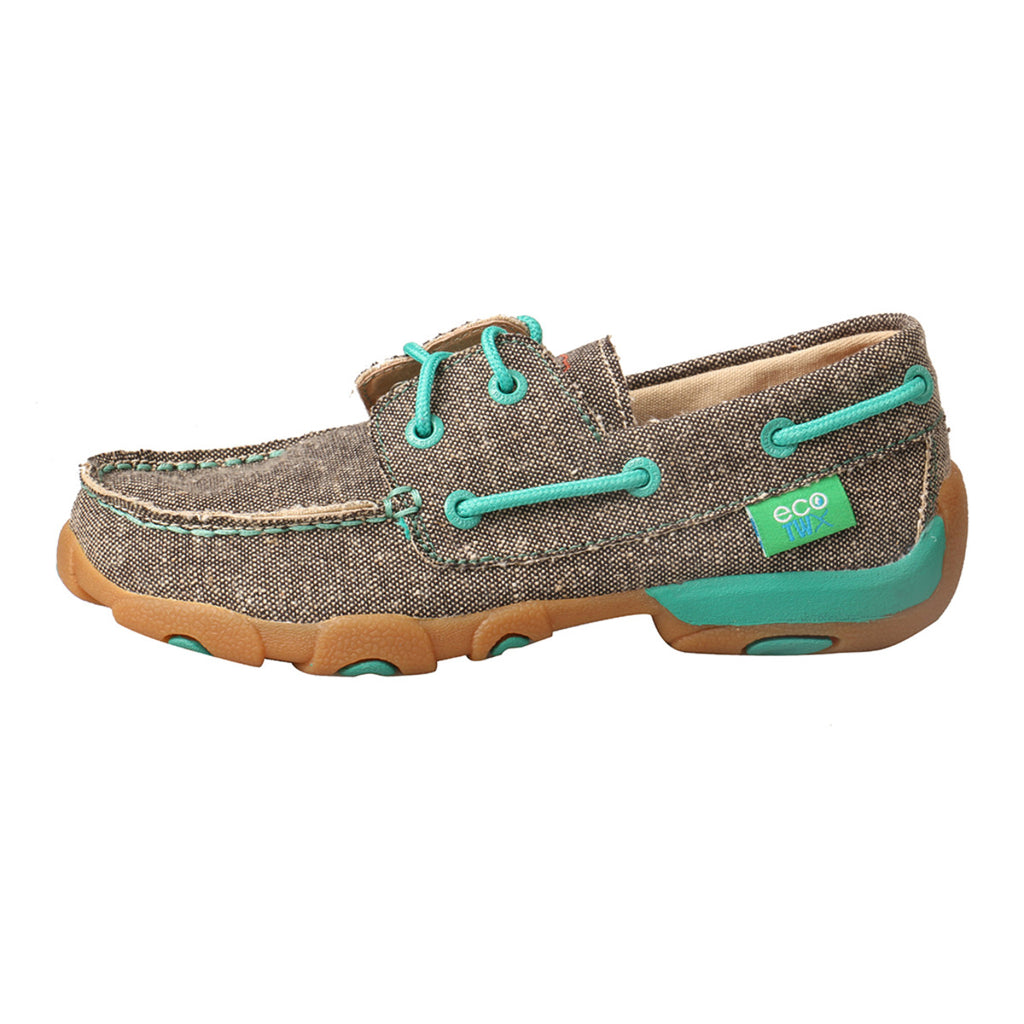TWISTED X KIDS' DUST TURQUOISE DRIVING MOC