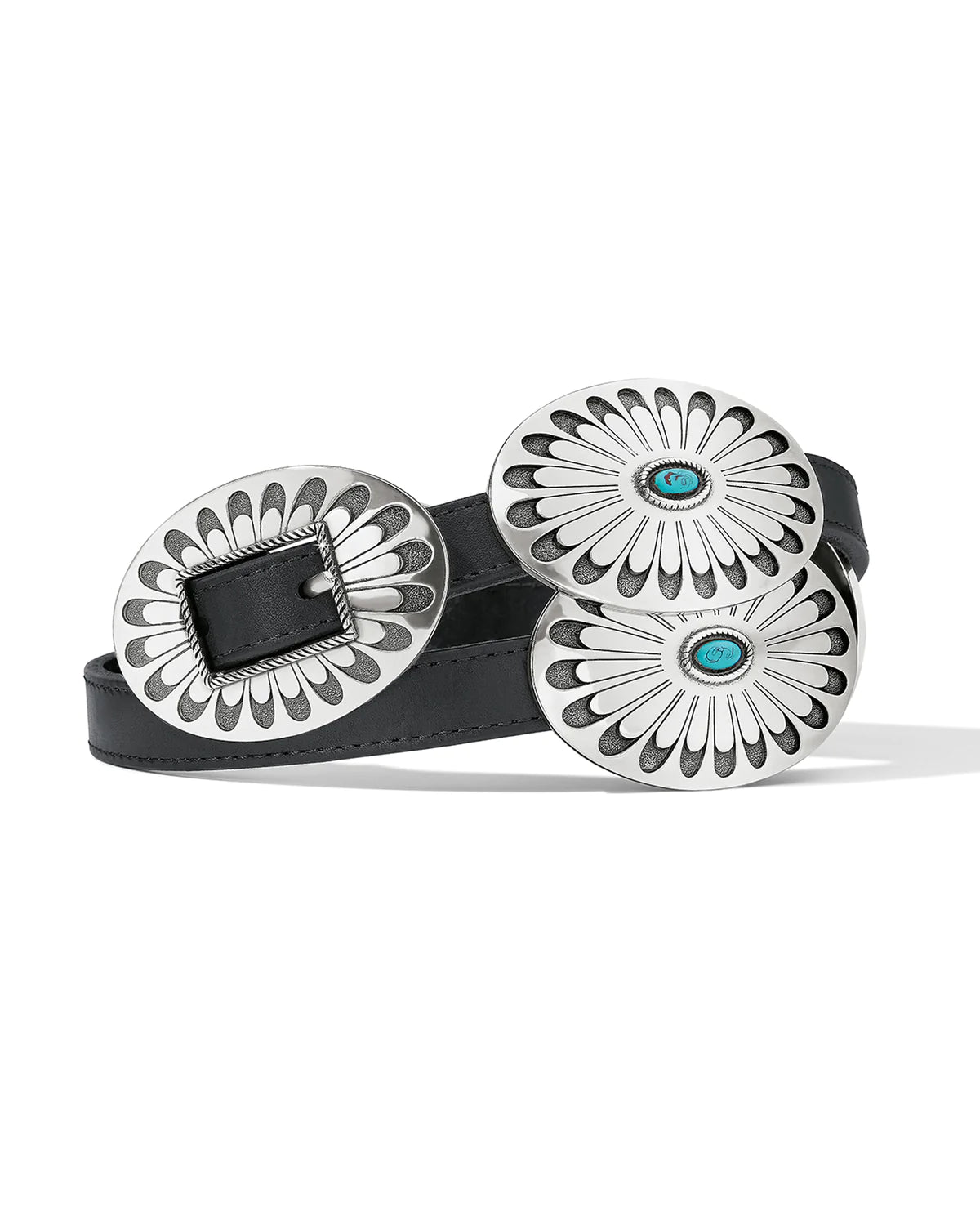 BRIGHTON BLACKBIRD CONCHO BELT