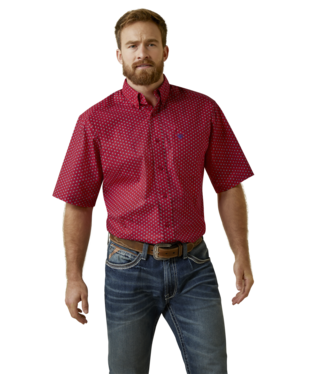 Ariat Red Jeremy Classic Fit Shirt