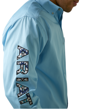 Ariat Aqua Team Logo Twill Classic Fit Shirt