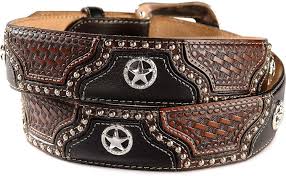 Justin Brown/Black Texas All Star Western Belt