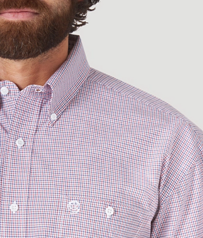 GEORGE STRAIT RED PLAID SHORT SLEEVE SHIRT
