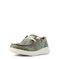 ARIAT HILO VINTAGE TURQUOISE FLORAL EMBOSSED