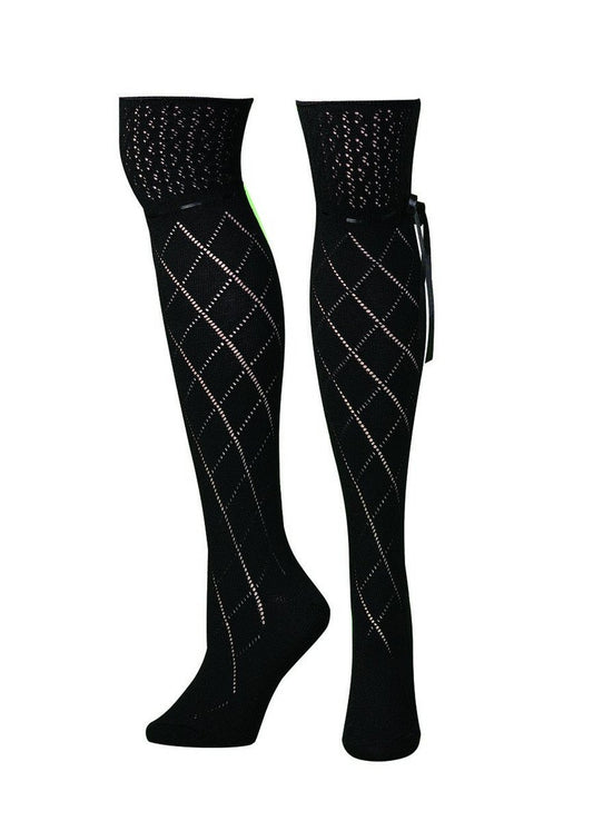 BLACK FASHION BOOT SOCK