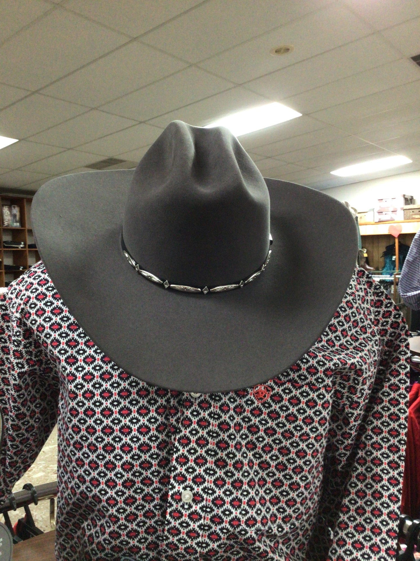 STETSON DEL NORTE GRANITE GREY COWBOY HAT