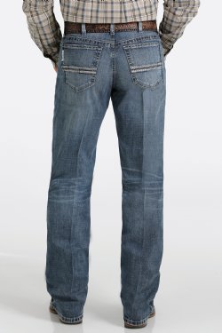 CINCH MEDIUM STONEWASH RELAXED FIT WHITE LABEL JEANS