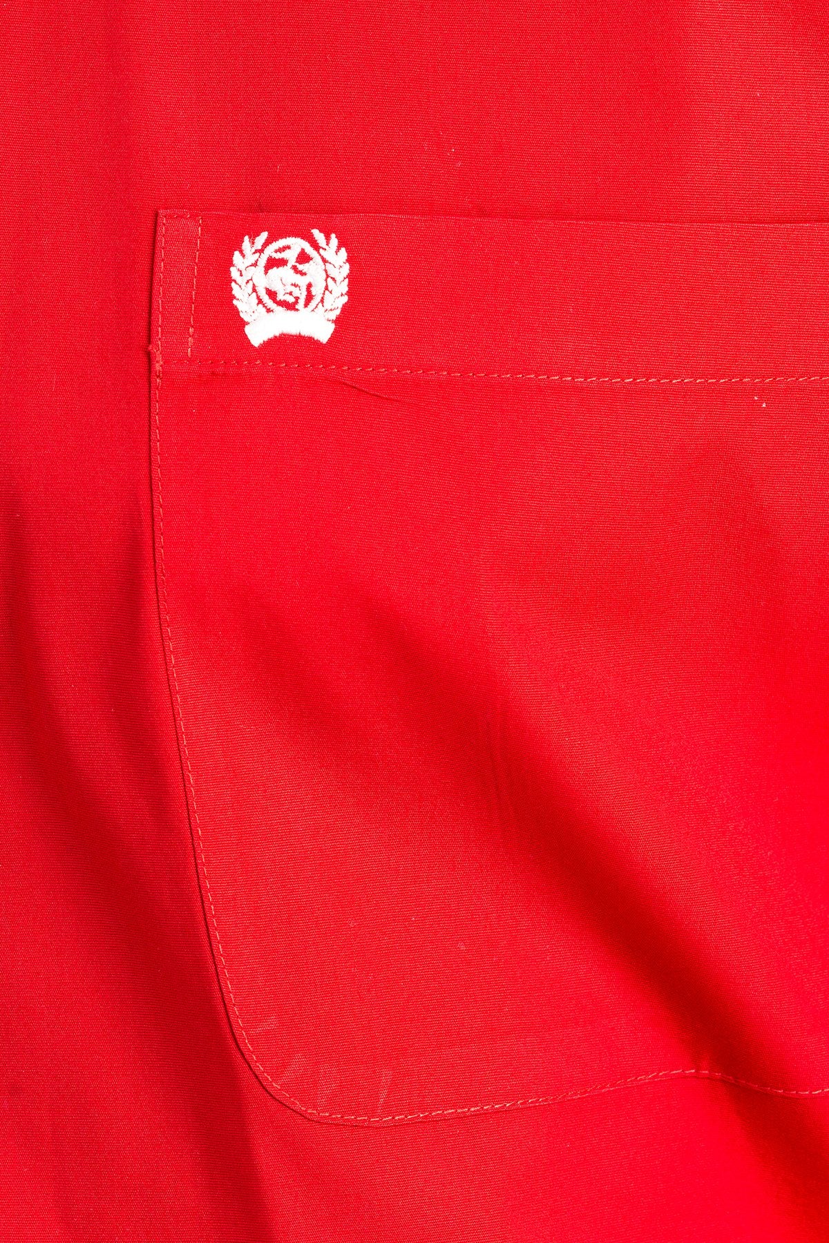 CINCH MEN'S SOLID RED BUTTON-DOWN WESTERN SHIRT