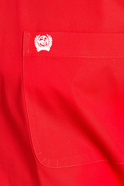 CINCH MEN'S SOLID RED BUTTON-DOWN WESTERN SHIRT