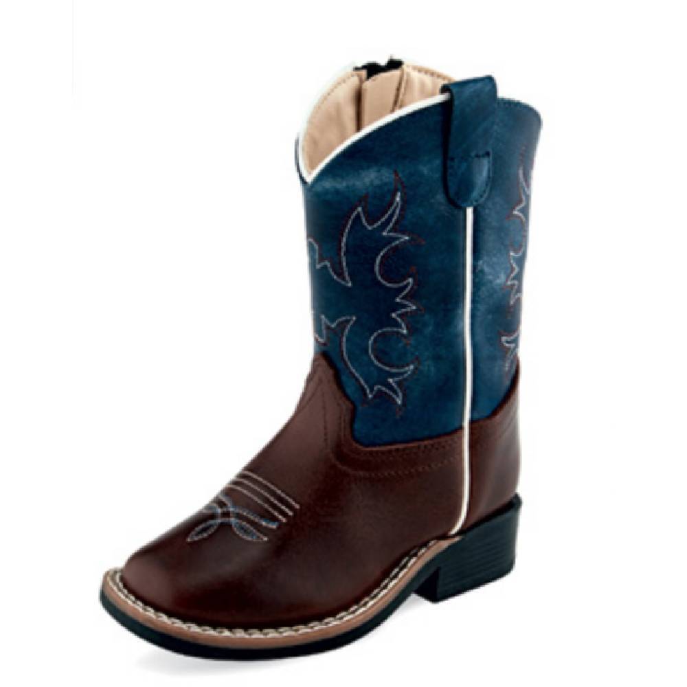 OLD WEST TODDLER BROWN/BLUE BOOT