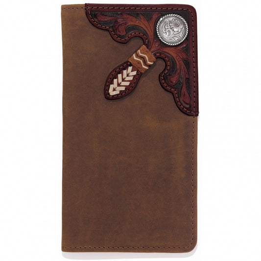 Tooled Buckaroo Checkbook Wallet