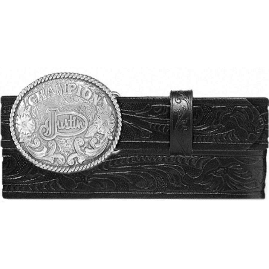 JUSTIN CHAMPION TOOLED BLACK BELT