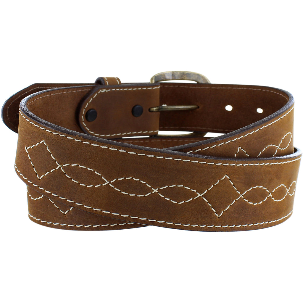 Justin Men's Tomahawk Stitch Belt