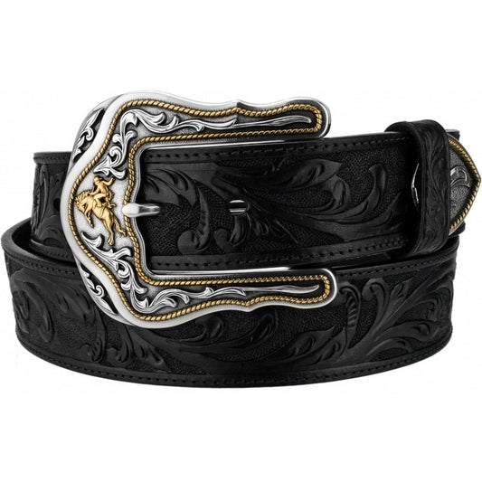 TONY LAMA MEN'S BLACK WESTERLY RIDE BELT