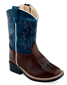 OLD WEST TODDLER BROWN/BLUE BOOT