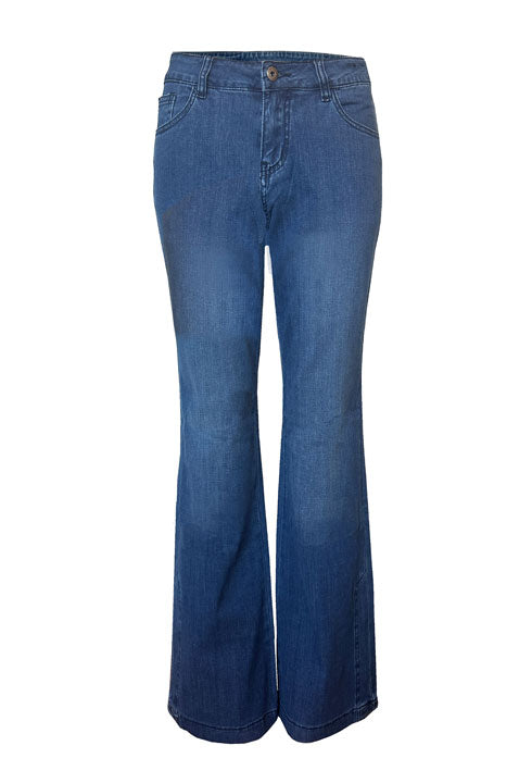 ETHYL ZIP FLY BOOT CUT JEAN